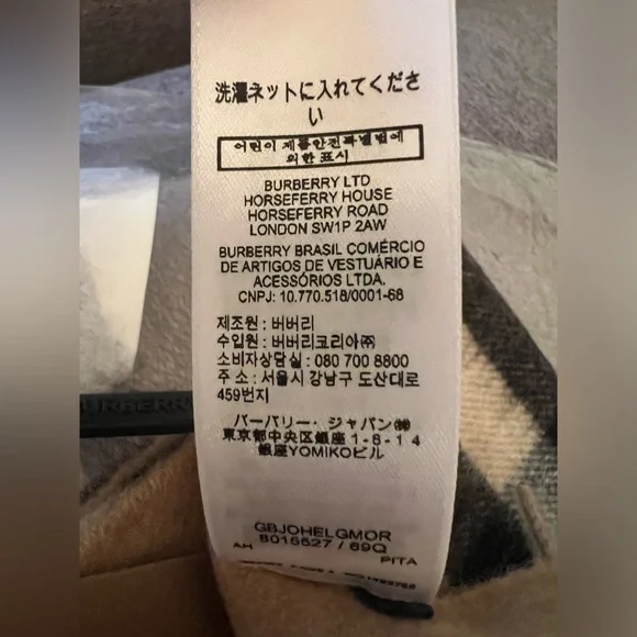 New Burberry check classic cashmere scarf unisex scarf - Picture 11 of 16